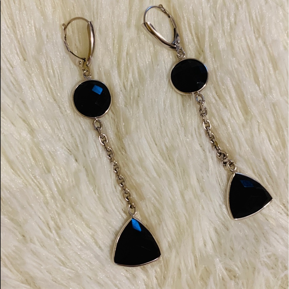 🌺BLACK ONYX HAND MADE EARRINGS🌺